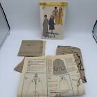 Simplicity 9722 Vintage 70s Sewing Pattern Dress Pockets Front Zip Long Sleeve