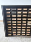 Vintage 70 Drawer Metal Card Catalog Cabinet Industrial Apothecary Army Green 
