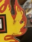 Vintage Harley Davidson Motor Cycles  Flame Porcelain Enamel  Sign 9  X 8 