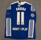 Drogba Chelsea Champhions League 2012 Munich Final Retro Long Sleeve Jersey