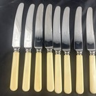 Set Of 19 Vintage Sheffield Ensee Ltd England Knives Carving Fork Set