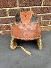 Vintage 2 Strap Antique Old Leather Football Helmet Hutch H18 M 23    Hat 7 3 8 Lg
