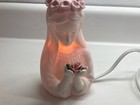 Vintage Porcelain Madonna Night Light  Pink Roses  Electric