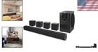 Home Theater System Bluetooth 5 1 Surround Speakers Subwoofer Wall Mountable