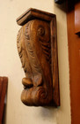Vintage Wall Bracket Corbel Pair European Style Architectural Antique Shelf 2 Pc