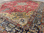 10x14 Antique Oriental Rug Handmade Old Vintage Wool Silk Tree Of Life Hunting