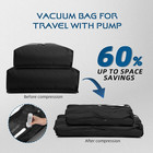 Vacuum Travel Bags With Pump 2 Pack Space Saving Compression Bags For Suitcases