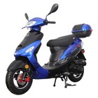 X-pro Maui 50cc Moped Scooter With 10  Aluminum Wheels Rear Trunk Electric Start