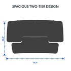 42 Inch Desk Converter Height Adjustable Riser Sit To Stand Dual Monitor