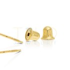 14k Real Solid Gold Pave Small Heart Cz Stud Earrings Screwback Sleeper Studs