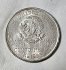 1953 Mexico 5 Pesos Bicentennial Of Hidalgo s Birth Km  468 Unc Frosty