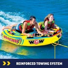 Wow Sports Macho 2 Person Inflatable Towable Tube For Boating Watersports