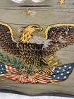 American Eagle Wall Plaque  Americana Decor Rustic Vintage July 4th