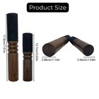 Tibetan Singing Bowl Mallet Suede Wooden Striker Leather Wrapped Meditation M   