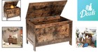 Versatile Wooden Toy Box     Retro Storage Bench With Safety Hinge  Easy Assembly