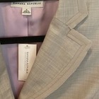 Banana Republic 60  Wool 40  Silk Blazer Light Weight Grey Jacket Distress Edges