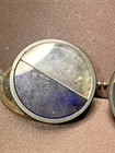 Antique Bakelite Blue Split Lens Safety Welding Goggles