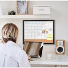 Monthly Whiteboard Calendar With Cork Board For Wall  17 x13  magnetic Dry Er   