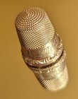 Gold Thimble 14k Victorian Engraved  mother  3 85 Grams Antique