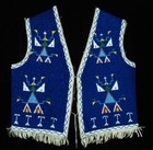 Old  Native American Lakota Style Handmade Beaded Powwow Regalia Vest Sxv10
