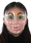 Adult Clear Transparent Young Female Face Mask Halloween Costume Mr139017