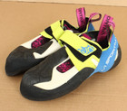 La Sportiva Skwama Climbing Shoe - Women s  Green cobalt Blue  40 5  60783 