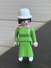 Playmobil Vintage 1987 Victorian Lady Mom Figure With Green Dress   Hat Geobra