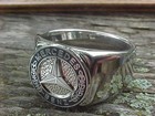 Mercedes Benz Blue Chrome Ring Size  13 Nos Unique Logo Hi-quality Custom Class