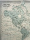 World Map Dufour C  1840 Large Antique Engraved Map 19th Century