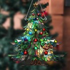 Festive Colorful Design Sun Catcher  Acrylic Tree Sun Catchers  Holiday Win K9r2