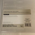 Storage Large Photo And Craft Keeper Holds 4 x6  Photos 16 Cases Clear