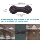Cabinet Locks For Babies And Child Safety  4 Pack Childproof Latches With