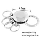 New Detachable Ring Key Holder Removable Round Metal Keyring Keychain Gift