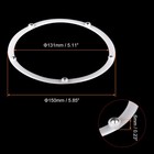 6inch Rotating Swivel Stand With Steel Ball Lazy Susan Base Turntable White 6pcs