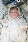Exquisite Victorian Baby Doll Wicker Buggy W  Lifelike Doll In Mint Condition