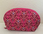 Vera Bradley   Wicked  bewitching Pink    Mini Dome Cosmetic Bag   Nwt