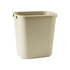 Rectangular Plastic Wastebasket 3 5 Gallon Durable Easy Clean Deskside Trash Can
