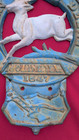 Vintage  John Deere Cast Iron Wall Plaque Letter Mail  Holder Sign 10 5  X 17 5 