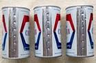 3 Molson Canadian Lager Beer 12 Oz Empty Cans Straight Steel Vintage Canada
