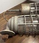 Vintage Crouse-hinds Explosion Proof Industrial Light Fixtures Caged Pair 12   