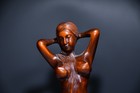 Wooden Statues For Home Decor Carving Figurine Female Sculpture Carved Art