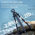Smallrig 62   Video Tripod Kit With 360   Fluid Head  Load Up To 5kg 4684
