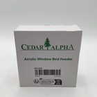 Acrylic Window Bird Feeder  House Clear Suction Cup Mount Watch Up Close