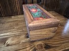 Vintage Decorative Wood Box      70   s Hippie Boho Style     1 Of A Kind Handmade 