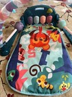 Caterbee Baby Play Mat Kick And Play Piano Gym Blue Activity Toy
