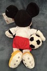 European Disney Stores Soccer Mickey Mini Bean Bag Plush 10 mwt 