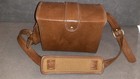 Vintage Marsand Hard Camera Carrying Case W  Strap 9x7 Faux Leather  nice 