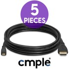 Micro Hdmi Cable 10 Ft Hdmi Male Type D Cord 4k 1080p  Hdtv Gopro Camera 5 Pack