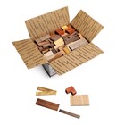 Crafter Medium Box   Exotic Wood Scraps   Diy Cherry Padauk Wenge Leapardwood