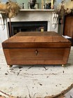 Antique Walnut Jewellery sewing Box